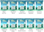 Gourmet Flavored Coffee Sampler Pack - 10 Bags of Unique Flavored Coffees – 100% Specialty Grade 1 Arabica -1.5 oz Full-Pot Bags - Roasted by Door County Coffee