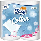 Foxy Cotton Toilet Paper, 5-Ply, 120 Sheets, FSC Certified(Pack of 10)