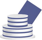 Navy Blue Edible Frosting Cake Decoration Border Topper Wraparound Sheet for Cakes Cupcakes Cookies Dessert Decorating