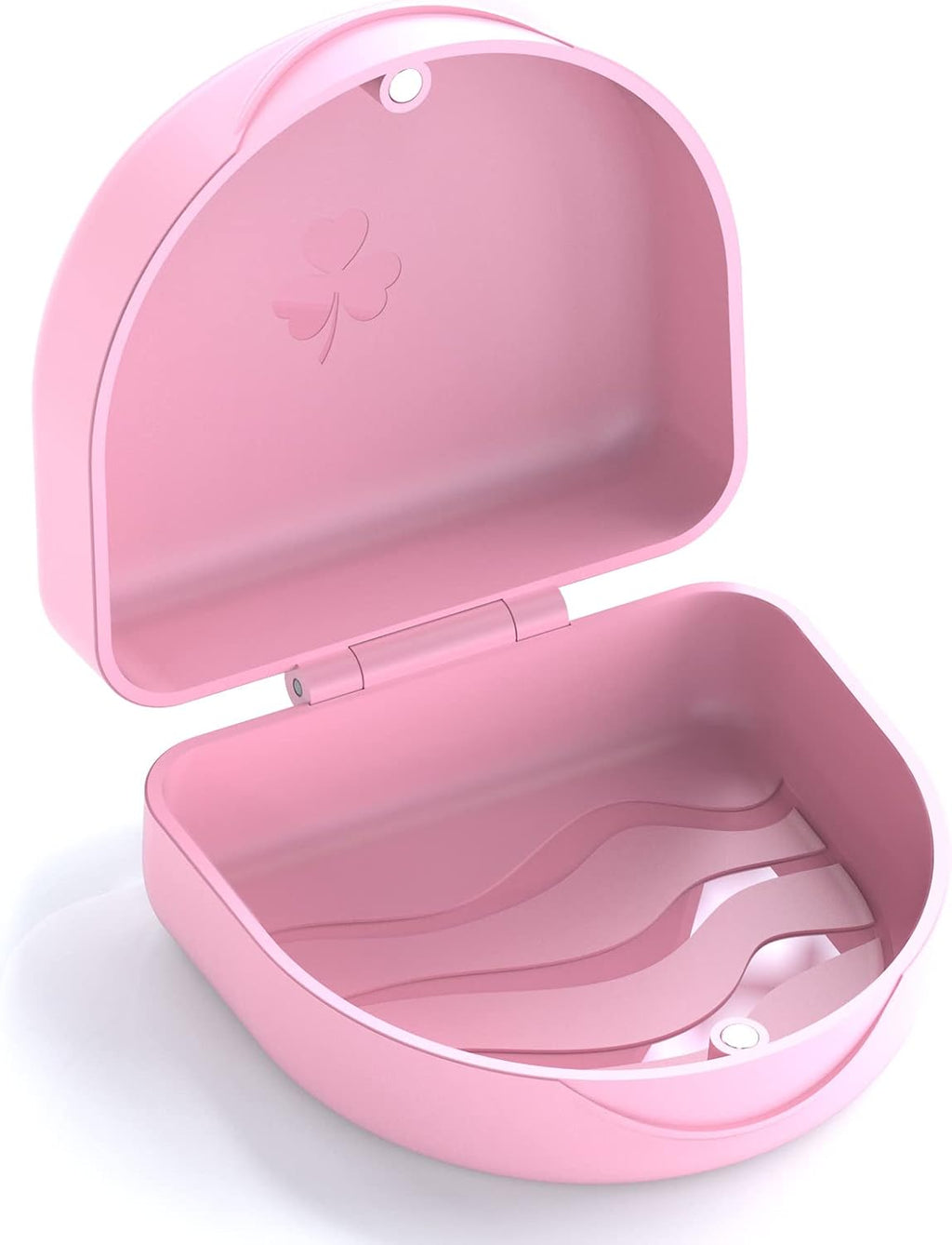 ARGOMAX Aligner and Retainer Case, Professional Orthodontic Storage Box for Braces, Night Guards & Mouth Guards, Slim & Portable Travel Essential-Pink