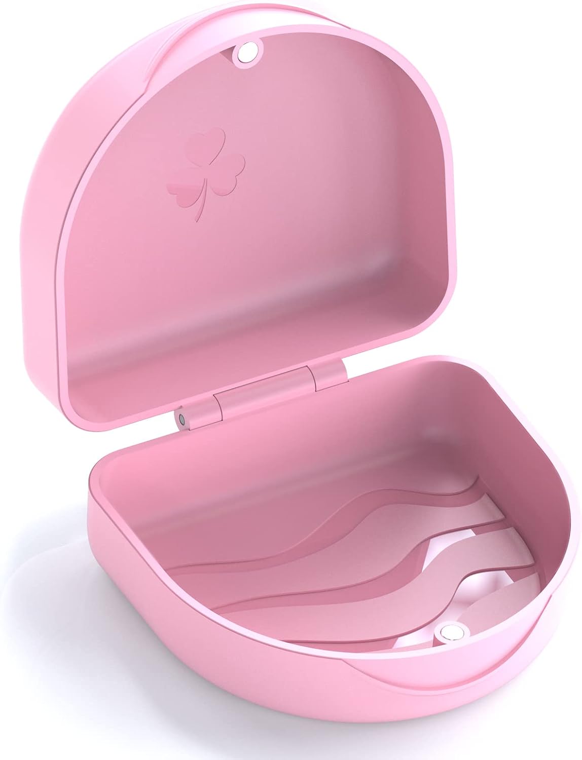 ARGOMAX Aligner and Retainer Case, Professional Orthodontic Storage Box for Braces, Night Guards & Mouth Guards, Slim & Portable Travel Essential-Pink