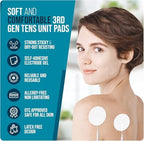 SM Electrodes TENS Unit Replacement Pads for TENS | 2'' Round Electrodes Pads for TENS Unit | Latex-Free Reusable Eletrode Pads for TENS Machine 20PCS