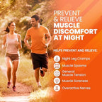 SaltWrap Mag R&R - Nighttime Muscle Cramps Support, Natural Sleep Support for Adults with Magnesium Glycinate for Muscle Spasm and Leg Cramps Relief, 90 Capsules