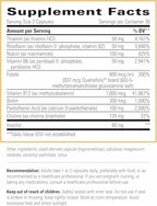 Integrative Therapeutics Active B-Complex - with Choline and Methyfolate - Cellular Energy, Immune Function & Heart Health Support with Vitamins B2, B6 & B12* - Gluten-Free - 60 Capsules (30 Servings)