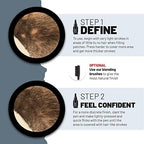 VOID Homme Beard Styling Pen Kit - Instant Beard Filler & Liner Pencil (Pack of 4) for Waterproof, Easy Beard Filling, Shaping & Marking with Dark Brown Marker