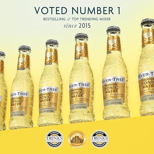 Fever-Tree Premium Tonic Water, Indian, 163.2 Fl Oz (Pack of 24)