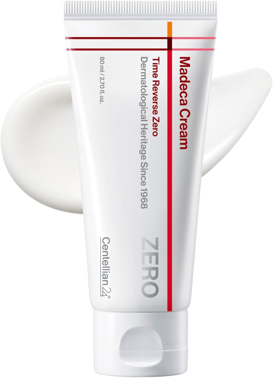 CENTELLIAN 24 Madeca Cream Time Reverse Zero 2.70 fl oz - Lightweight Anti-Aging, Face Moisturizer, Blue Active TECA, Cooling Cica, Firming, Deep Hydration, Barrier Repair, Sensitive, Oily Skin