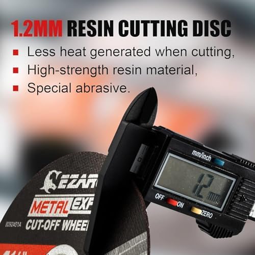 EZARC Cut Off Wheels 25 Pack, 3” x 1/32” x 3/8” Cutting Wheel, Metal & Stainless Steel Cutting Disc for Die Grinder