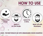urbangabru Ayurvedic Onion Oil controls hair fall, dandruff control and for healthy hair growth (7 Fl Oz)