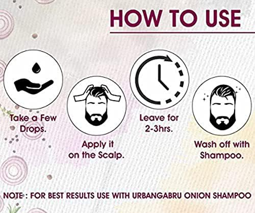 urbangabru Ayurvedic Onion Oil controls hair fall, dandruff control and for healthy hair growth (7 Fl Oz)