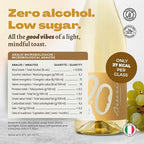 Breezin’ White Dry Non-Alcoholic 0.0% - Fresh and Intense Flavor with Notes of Pear and Tropical Fruit, Perfect for Dinners and Parties - 2 x 750 ml Bottles - Alcohol-Free Made in Italy by Alternativa