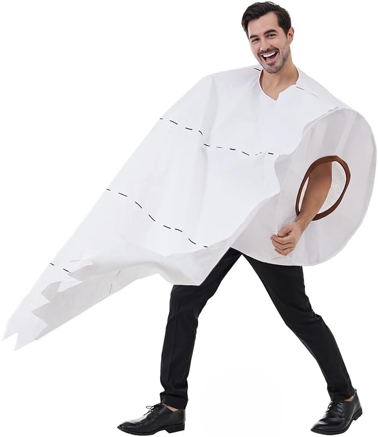 EraSpooky Funny Toilet Paper Roll Costume for Adults
