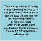Girnar Green Tea, Desi Kahwa, 36 Tea Bags (36 Tea Bag (Pack of 4))
