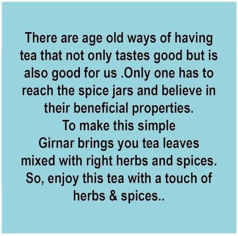 Girnar Green Tea, Desi Kahwa, 36 Tea Bags (36 Tea Bag (Pack of 4))