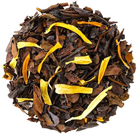 Teabloom Organic Oolong Tea, Peach Orange Loose Leaf Tea, USDA Certified Organic, Fresh Whole Leaf Blend in Reusable Gift Canister, 2.29 oz/65 g Canister Makes 35-50 Cups
