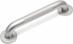 16 Inch Shower Grab Bars for Seniors 1.25'' Brushed Nickel Stainless Steel Grab Bar for Bathroom, Non Slip Knurled Safety Handrail for Bathtub Toilet Wall, Gifts for Elderly and Handicapped