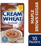 Cream of Wheat Instant Hot Cereal, Maple Brown Sugar, 1.23 Ounce, 10 Packets
