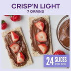Wasa Crisp’n Light 7 Grains Crispbread, 4.9 oz (Pack of 4), Crackers, Non-GMO Ingredients, 7 Grain Blend, 20 Calories per Slice