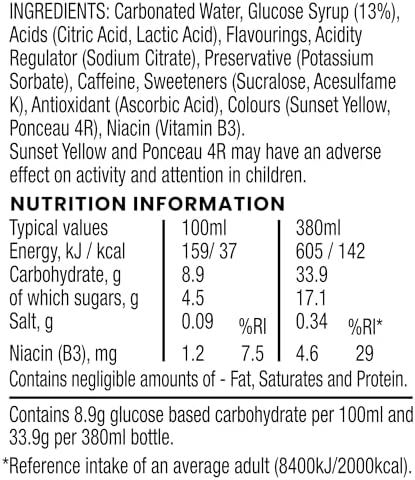 Lucozade Energy Original 380ml (Pack of 4)