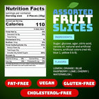 SweetGourmet Assorted Fruit Slices | Candy Fruit Jelly | Vegan, Gluten Free | 13oz