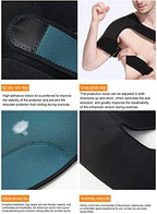 Unisex Adjustable Elastic Sport Pain Relief Single Shoulder Protector Brace Support Strap Wrap Belt Band Pad Back Brace,right