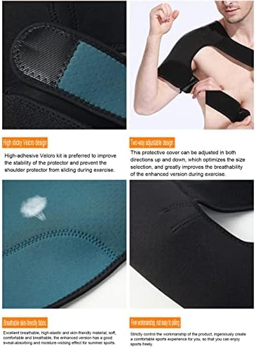 Unisex Adjustable Elastic Sport Pain Relief Single Shoulder Protector Brace Support Strap Wrap Belt Band Pad Back Brace,right
