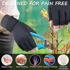 Copper Arthritis Gloves for Women Men, Fingerless Compression Gloves for Arthritis, Carpal Tunnel, Pain Relief, Swelling, Rheumatoid, Typing, Adjustable Wrist Strap (1pair, Small/Medium)