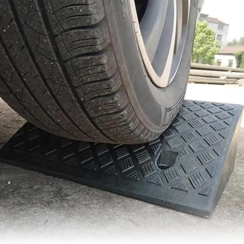 2.7-5" High Curb Ramp, Portable Lightweight Plastic Threshold Ramp, Car Ramp Kerb Ramp for Driveway, Loading Dock, Sidewalk, Scooter, Bike, Motorcycle(Black,Height 11cm/4.3inch)