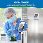 Sper Scientific Talking Timer with Audible Countdown Voice Announcements 810038 - Large LCD Display, Hands-Free Timer with Loud Alarm & Memory Recall - Perfect for Cooking, Labs, Fitness & more - 2 pc