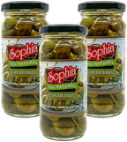 Sophia Caperberries in Brine, 8 oz Jars – Mediterranean Capers, Gourmet Antipasto, Perfect for Cocktails, Charcuterie & Mediterranean Cooking (3-pack)