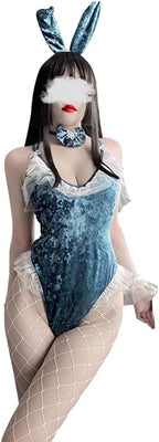 SINGUYUN Womens Sexy Bunny Costume Bunny Girl One Piece Bodysuit Anime Cosplay Rabbit Party Clothing