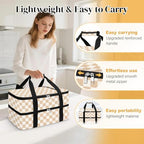 Coobiiya Insulated Casserole Carrier,Lasagna Lugger Tote Keeps Food Hot or Cold,Thermal Lunch Bag Warmer & Cooler Carrier Bag,Portable Tote Bag Fits 9" x 13" Baking Dish for Picnic and Cookout