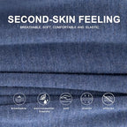 BAMBOO COOL Mens Boxers Short Classic Fit Soft Casual Underwear Loose Breathable Boxer Shorts for Men