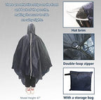 SunMelt Elderly Mobility Scooter Poncho, Wheelchair Rain Cape Cover Bicycle Protective Coat for Snow Dust Sleet Resistance, 64 In x 69 In