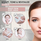 Microcurrent Facial Massager with 3D Roller, 3 Intensity Levels, USB‑C Rechargeable, Lifting & Toning Tool for Face & Neck, Gentle Contouring & Skincare Absorption NO Heat, NO LED
