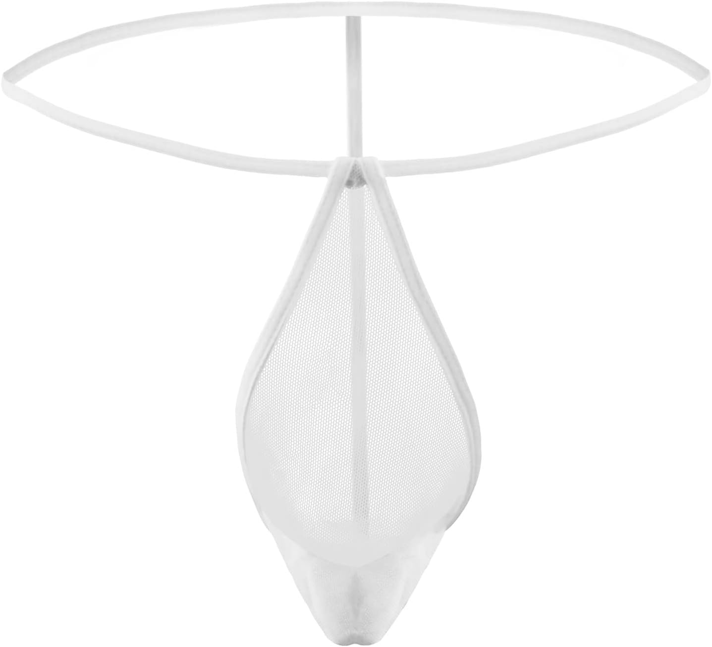 Men's Mesh See Through Thongs G-String T-Back Bikini Underwear