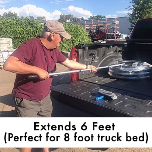 GRAB-IT 6 ft Truck Cargo Retriever | Heavy Duty Grabber Reach Tool - 110 Pound Pull | Rust Resistant Aluminum and Stainless Steel (Pole & Hook Only)