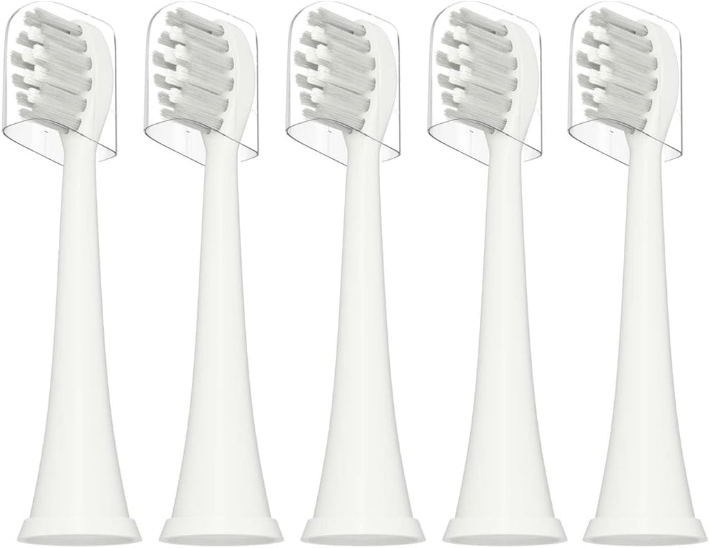 Replacement Toothbrush Heads Compatible with TAO Clean Electric Toothbrush Replacement Heads,5 Pack,White