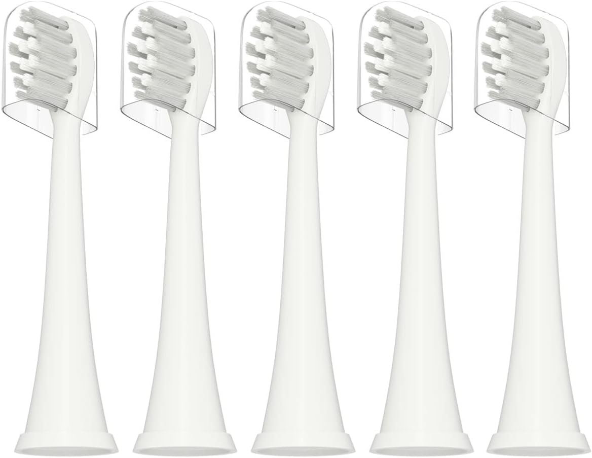Replacement Toothbrush Heads Compatible with TAO Clean Electric Toothbrush Replacement Heads,5 Pack,White