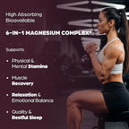Complete Magnesium Complex 500mg for Women & Men | 120 Capsules | 6 in 1 Mag Supplement with Zinc | Quality Sleep & Muscle Health | Glycinate, Citrate, Malate, Oxide, Aspartate, Lysinate Glycinate
