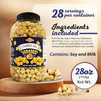 Stonehedge Farms Cinnamon Bun Flavored Popcorn | 28 oz Large Tub | Perfect for Holidays and Christmas | Bulk Gourmet Popped Sweet Snacks | Pop Corn Gift