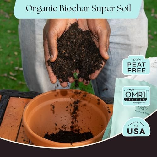 Rosy Soil Herb Mix - Organic Potting Mix for Herbs - Enriched with Biochar, Worm Castings for Root Development, Nutrient Uptake, and Strong Flavor - Fast Draining, Peat Free, Less Prone to Gnats - 4qt