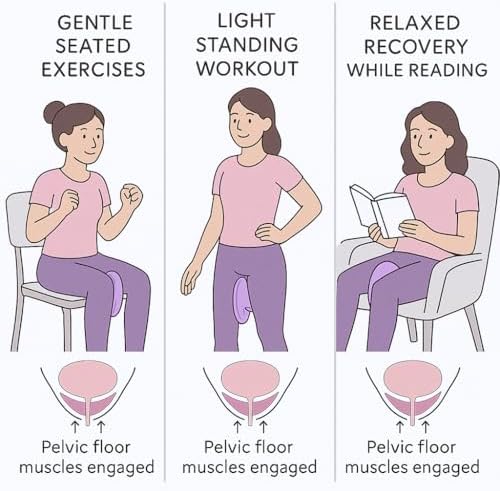 Pelvic floor trainer,pelvic Floor Exerciser for women,postpartum gifts Kegel Exercise Products,thigh excerciser for women,postpartum essentials kit,gift for New Mom,pelvic floor recovery device,purple