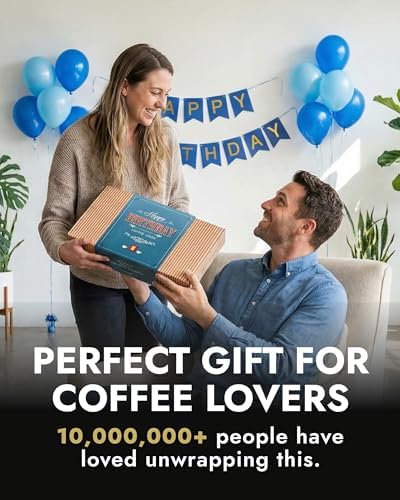 Gourmet Birthday Coffee Gift Set for Men & Women - 14 World's Finest Single Origin Specialty & Organic Coffees in Innovative Brewers | Sampler Box for Coffee Lover to Brew & Enjoy Anytime, Anywhere