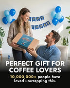Gourmet Birthday Coffee Gift Set for Men & Women - 14 World's Finest Single Origin Specialty & Organic Coffees in Innovative Brewers | Sampler Box for Coffee Lover to Brew & Enjoy Anytime, Anywhere