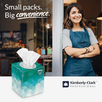 Kleenex® Professional Facial Tissue, Bulk (21271), 2-Ply, White, Upright Cube Boxed Format, Designed for Business (90 Tissues/Box, 6 Bundles of 6 Boxes, 3,240 Sheets/Case)