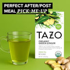 TAZO Organic Green Tea, Green Ginger, 96 Total Tea Bags (16ct - Pack of 6)