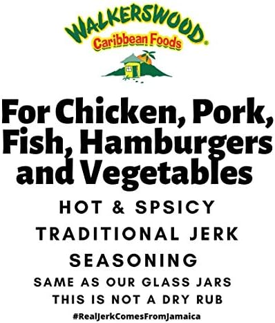 Walkerswood Traditional Jamaican Jerk Seasoning, Hot and Spicy, 128 Fl Oz