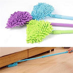 2023 New 180 Rotatable Adjustable Triangle Wet & Dry Mop with Extendable Long Handle, 2 Reusable Mop Heads for Bathroom, Floor, Wall & Sofa (Purple)