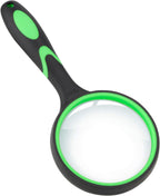 Magnifying Glass, 75MM Handheld Reading Magnifier with Non-Slip Soft Handle for Seniors Book Newspaper Reading and Kids Nature Hobby Exploration